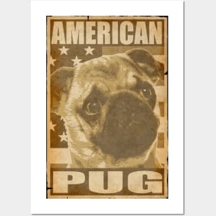 American Pug Poster Posters and Art